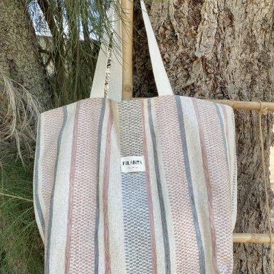 Beach bag color block