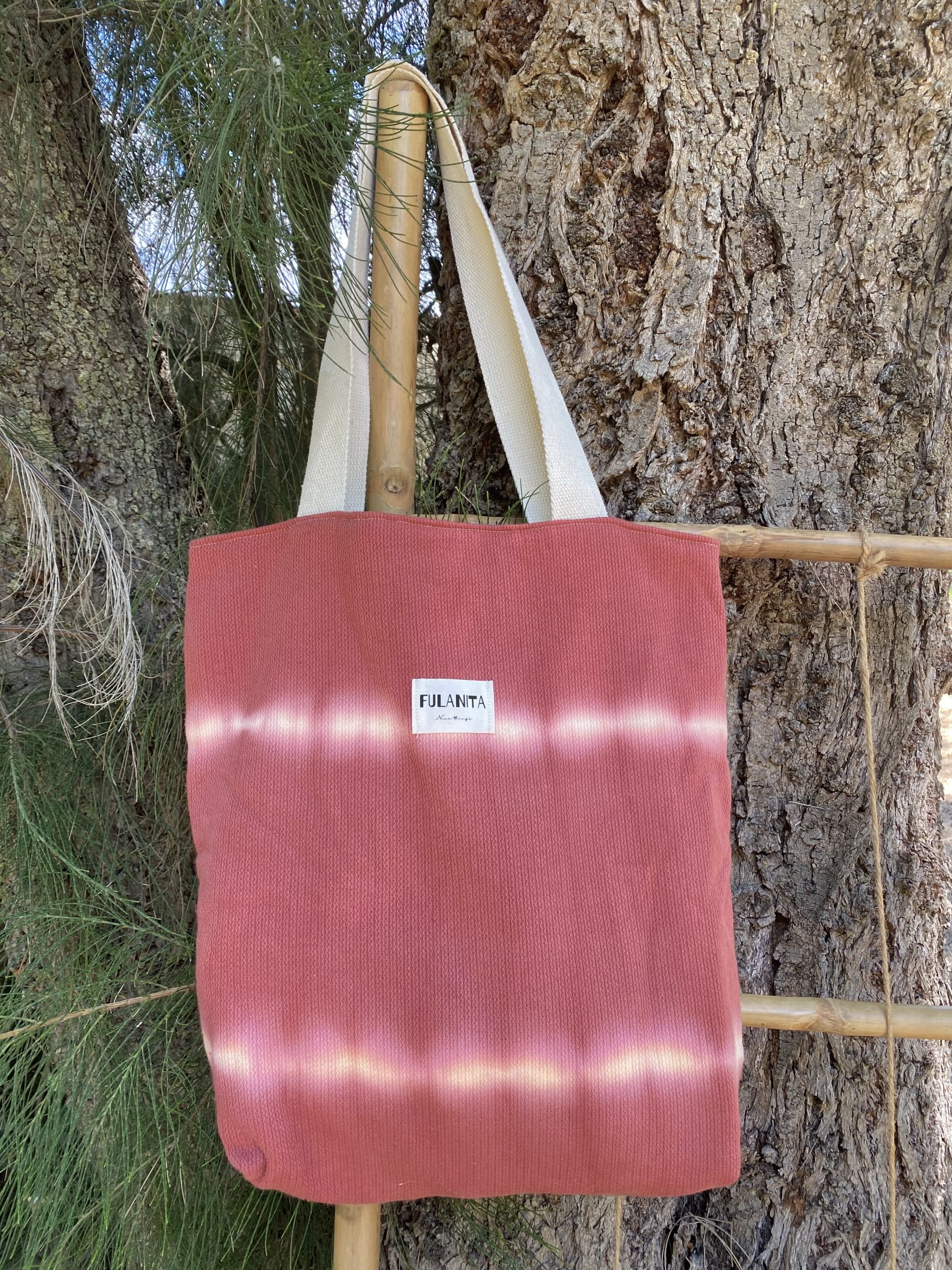 Tote bag de tela con textura
